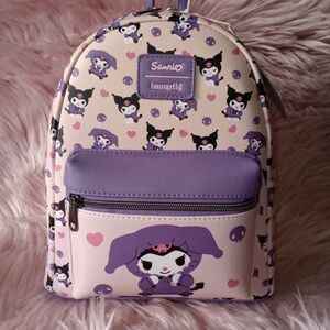 Loungefly Kuromi Hoodie Outfit Mini Backpack